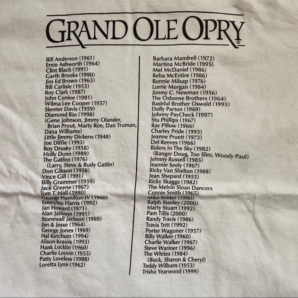 Vintage grand ole opry shirt sz xlarge - Picture 2 of 3